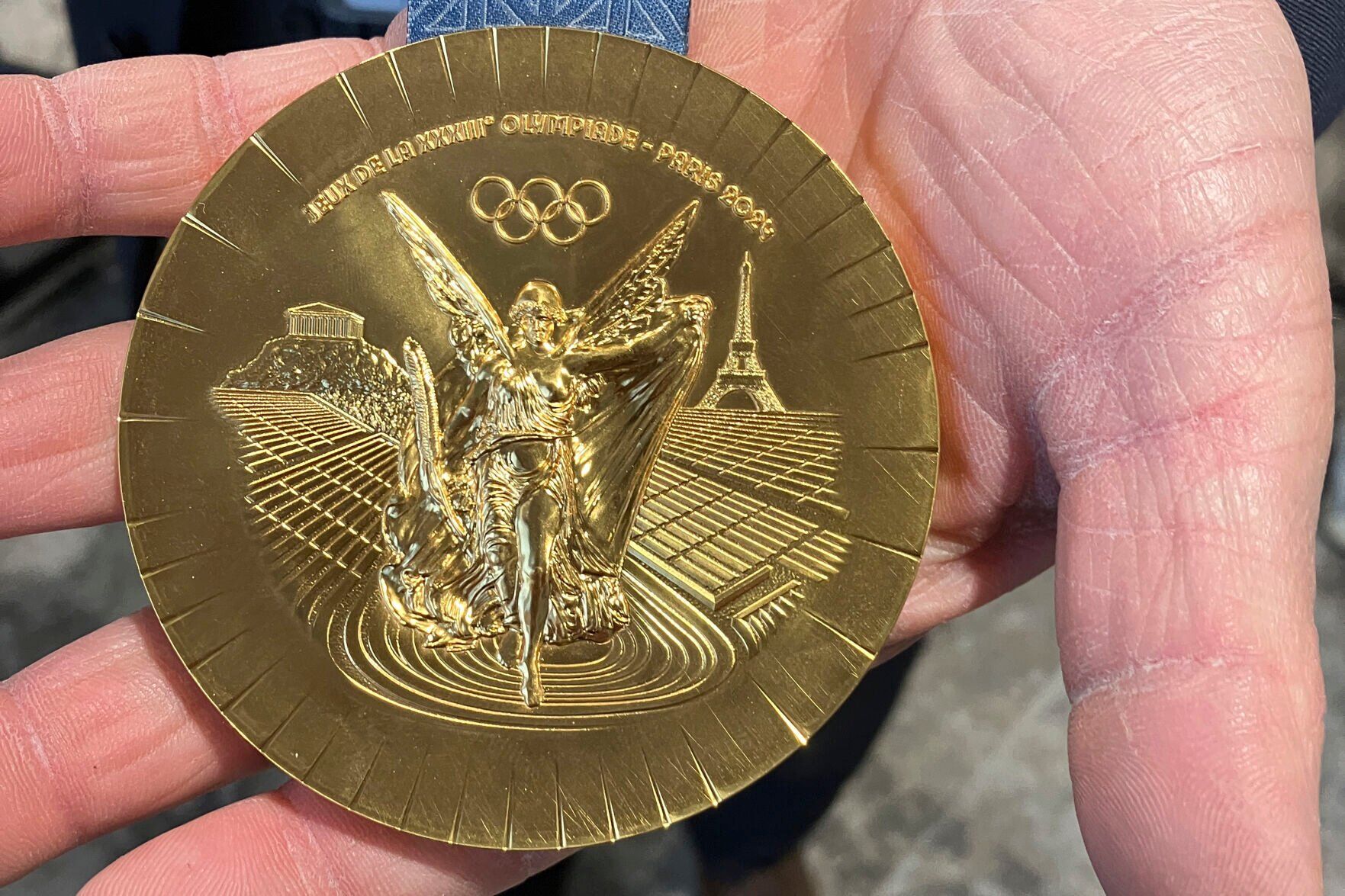 OLY Paris 2024 Medals Eiffel Tower